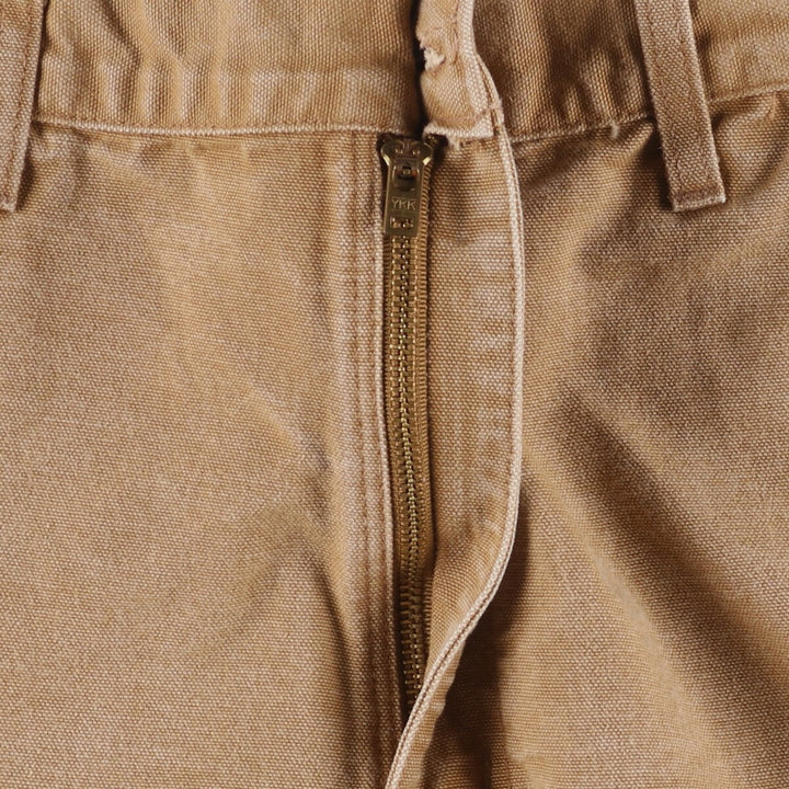 00'S Carhartt Dungaree Fit Duck Painter Pants Men's W33 equivalent cotton brown type Vintage Second Hand