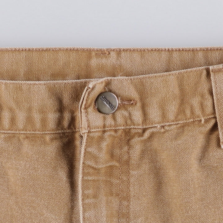 00'S Carhartt Dungaree Fit Duck Painter Pants Men's W33 equivalent cotton brown type Vintage Second Hand