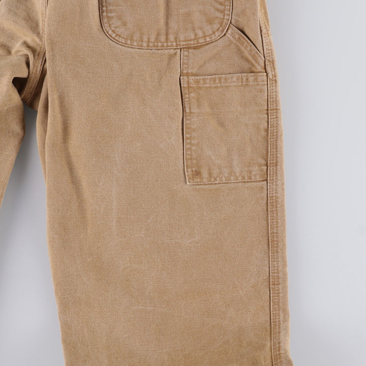 00'S Carhartt Dungaree Fit Duck Painter Pants Men's W33 equivalent cotton brown type Vintage Second Hand