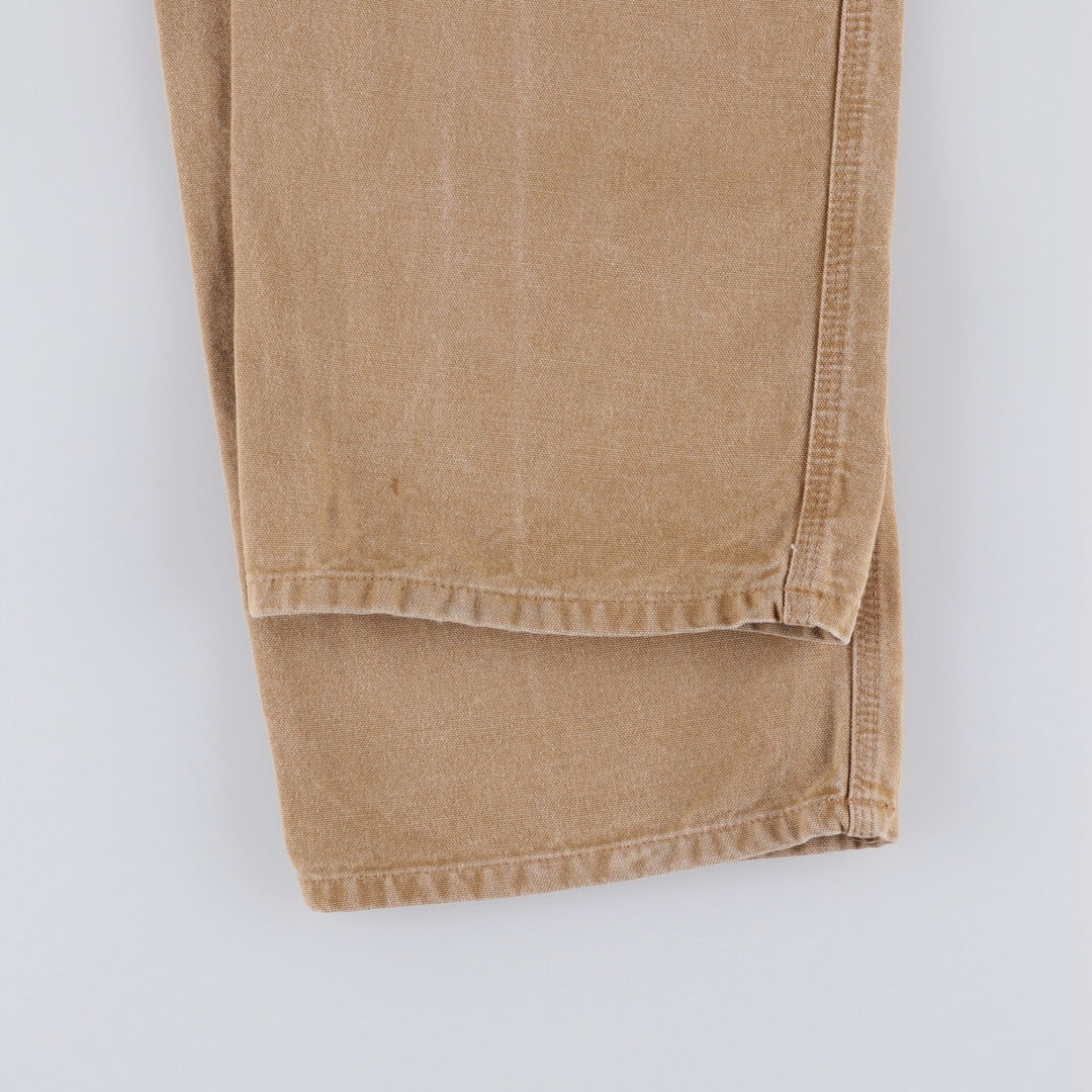 00'S Carhartt Dungaree Fit Duck Painter Pants Men's W33 equivalent cotton brown type Vintage Second Hand