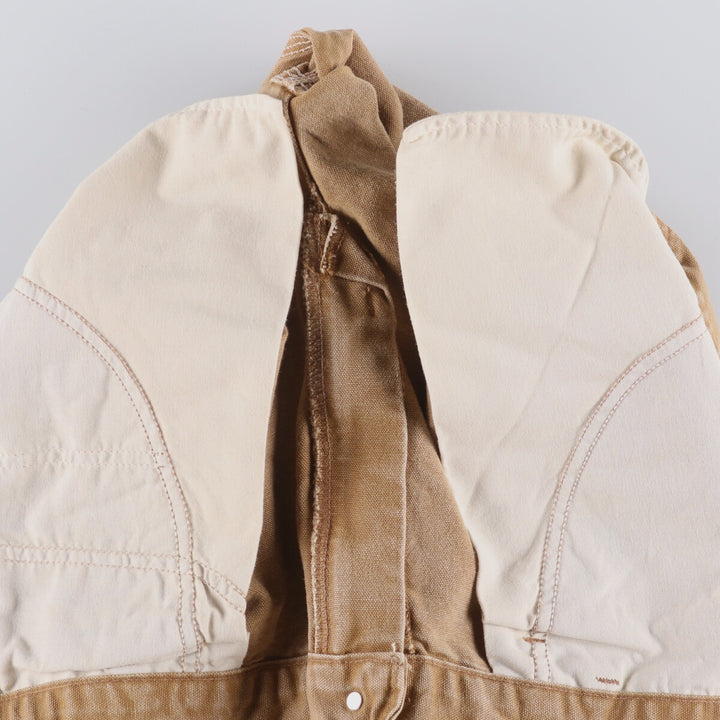 00'S Carhartt Dungaree Fit Duck Painter Pants Men's W33 equivalent cotton brown type Vintage Second Hand