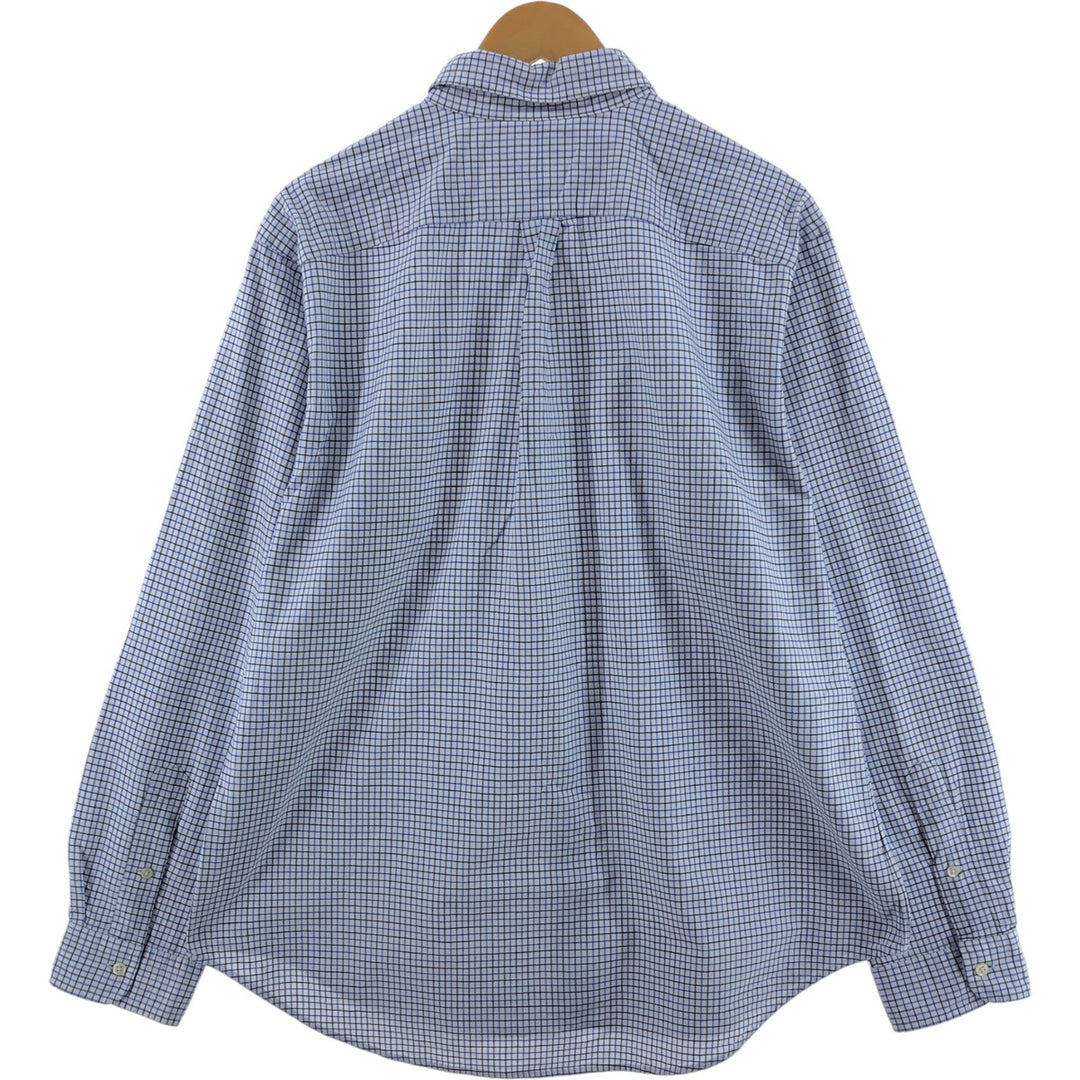 Ralph Lauren Classic Fit Long Sleeve Button Down Check Shirt Men's XL cotton white type Vintage Second Hand