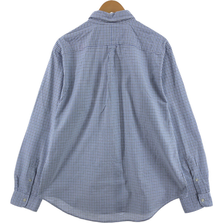 Ralph Lauren Classic Fit Long Sleeve Button Down Check Shirt Men's XL cotton white type Vintage Second Hand