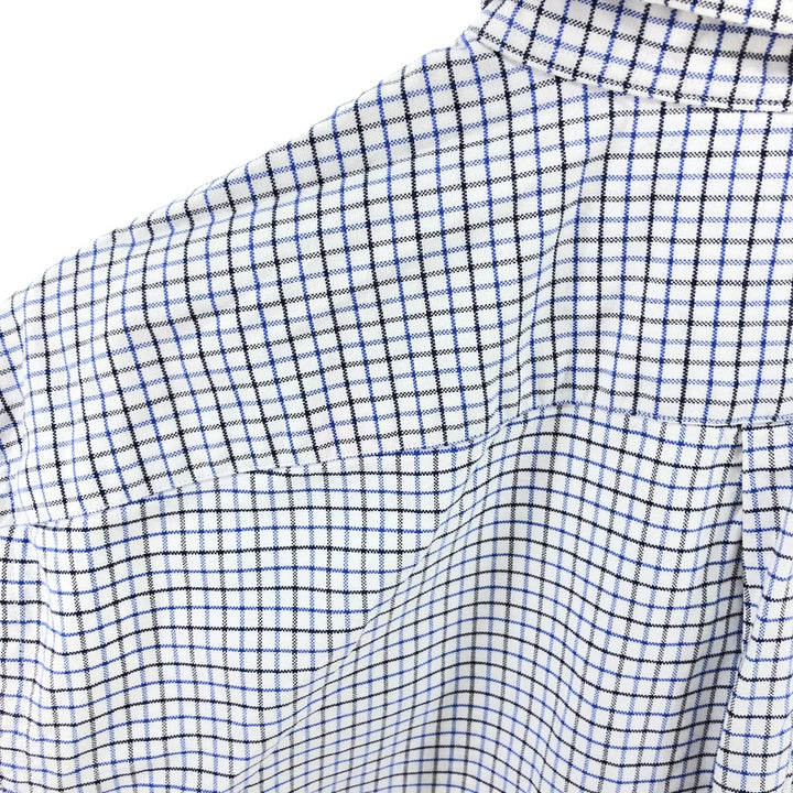 Ralph Lauren Classic Fit Long Sleeve Button Down Check Shirt Men's XL cotton white type Vintage Second Hand