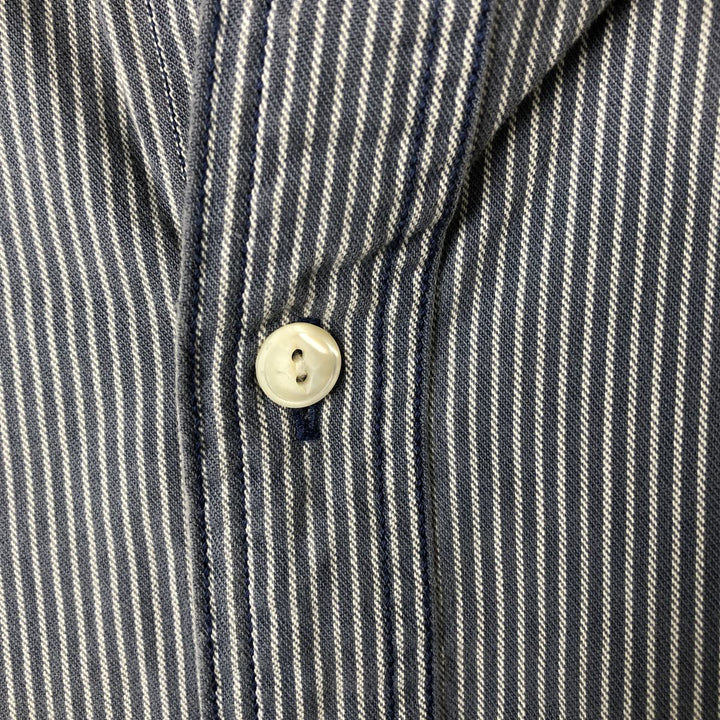 Ralph Lauren POLO by Ralph Lauren Long Sleeve Cotton Striped Shirt Men's Size L cotton blue type Vintage Second Hand