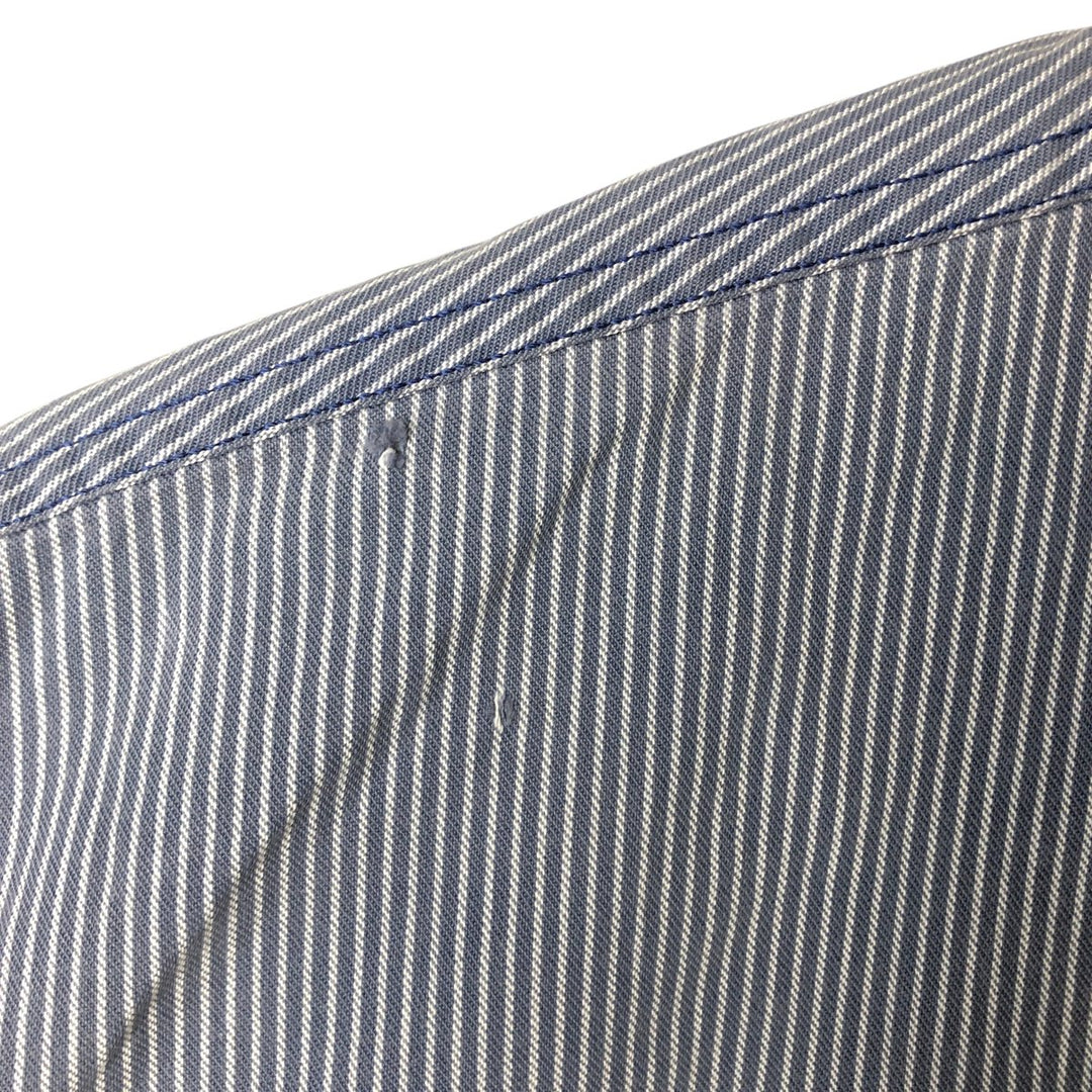 Ralph Lauren POLO by Ralph Lauren Long Sleeve Cotton Striped Shirt Men's Size L cotton blue type Vintage Second Hand