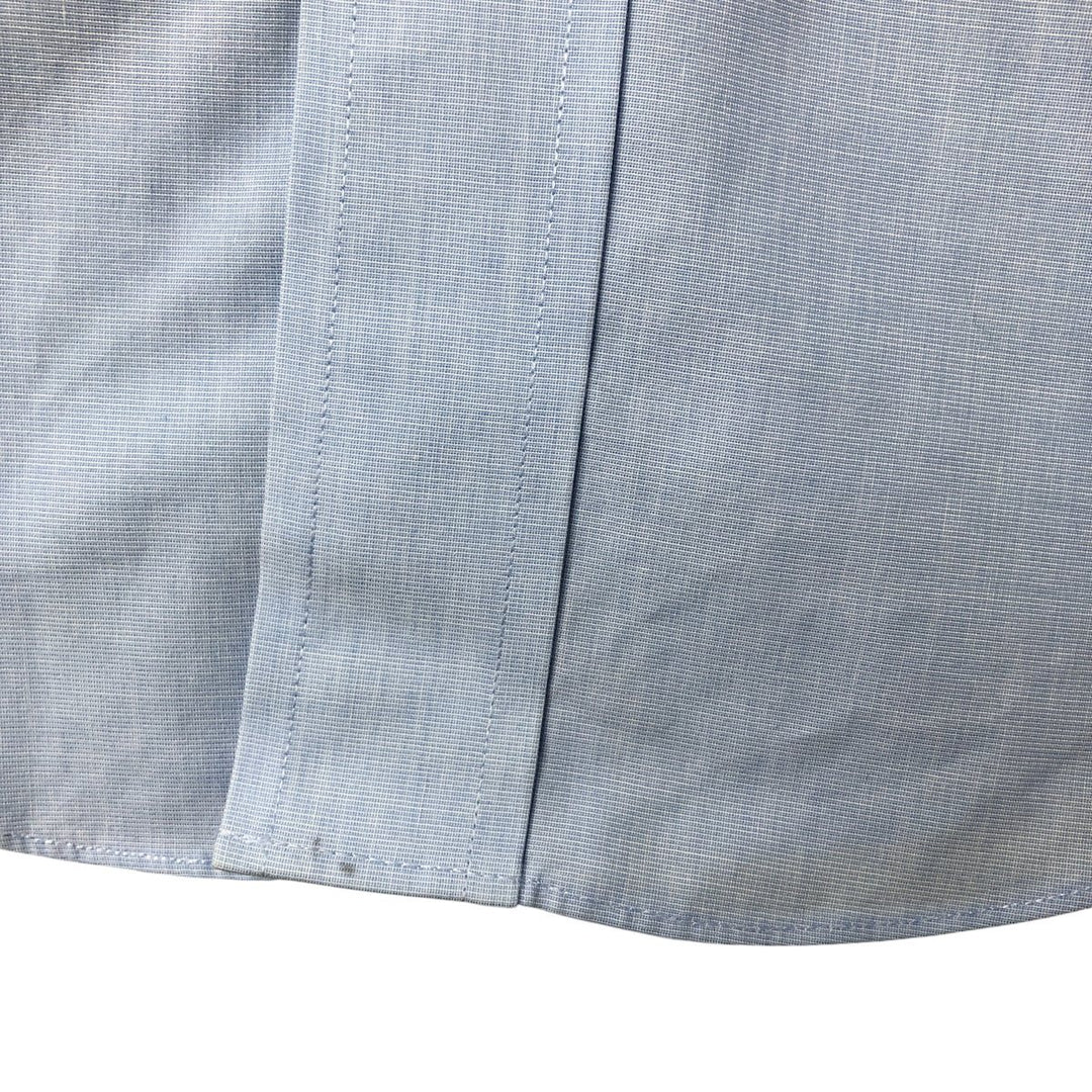 Brooks Brothers Est.1818 Wide Collar Short Sleeve Cotton Shirt Cleric Shirt Men's L Size cotton Blue type light blue Vintage Second Hand