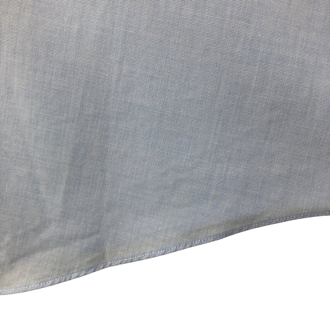 Brooks Brothers Est.1818 Wide Collar Short Sleeve Cotton Shirt Cleric Shirt Men's L Size cotton Blue type light blue Vintage Second Hand