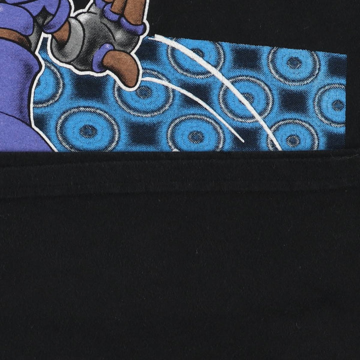 90'S LINDEX Looney Tunes Tasmanian Devil Large Print Character Print Long T-Shirt Men's M Size cotton black type Vintage Second Hand