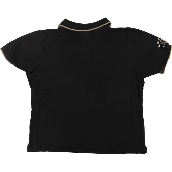 Harley-Davidson Open Collar Short Sleeve Polo Shirt Made in USA Men's XL cotton black type Vintage Second Hand