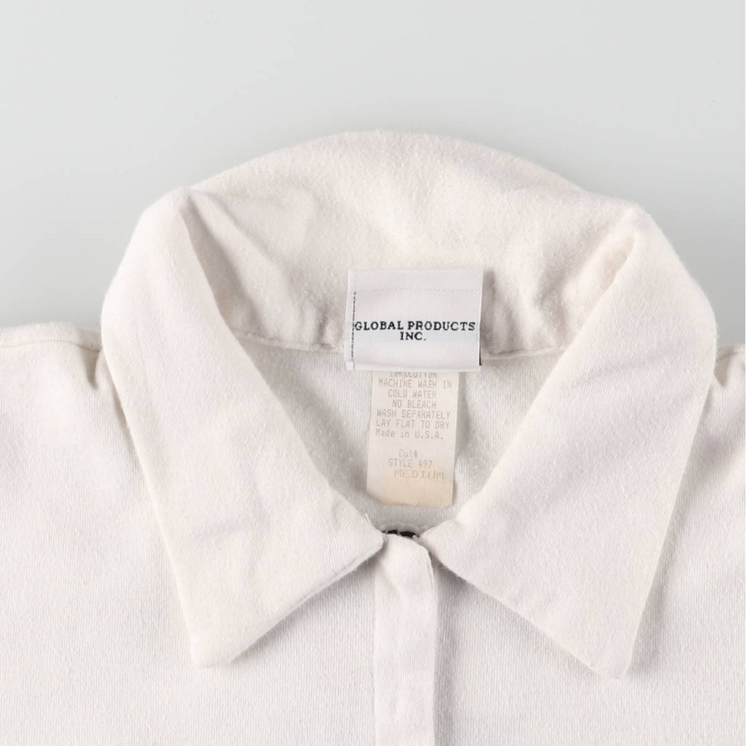 Harley-Davidson Short Sleeve Polo Shirt Made in USA Women's M cotton white type Vintage Second Hand