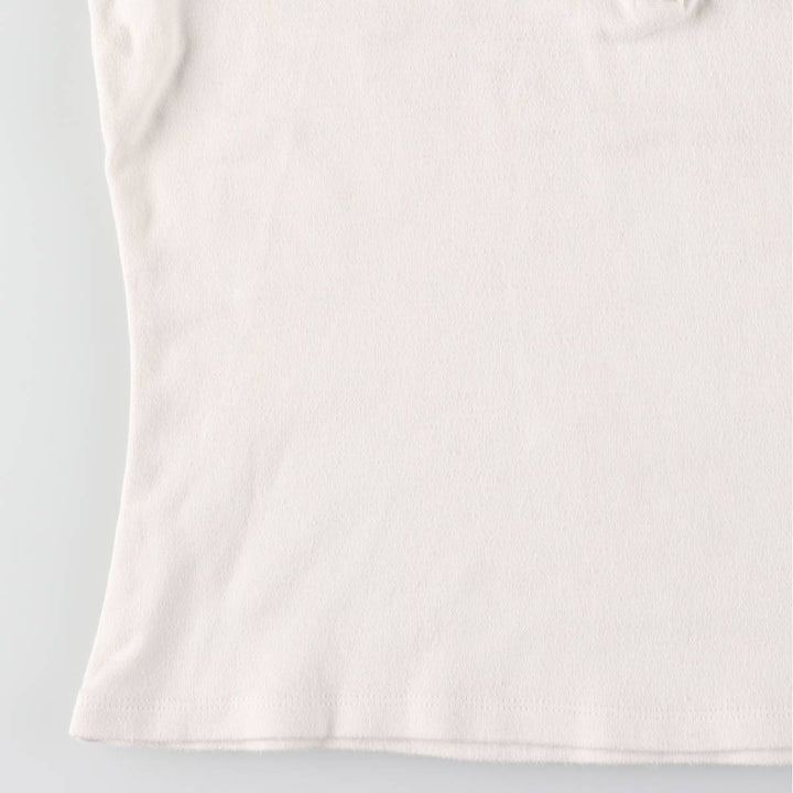 Harley-Davidson Short Sleeve Polo Shirt Made in USA Women's M cotton white type Vintage Second Hand