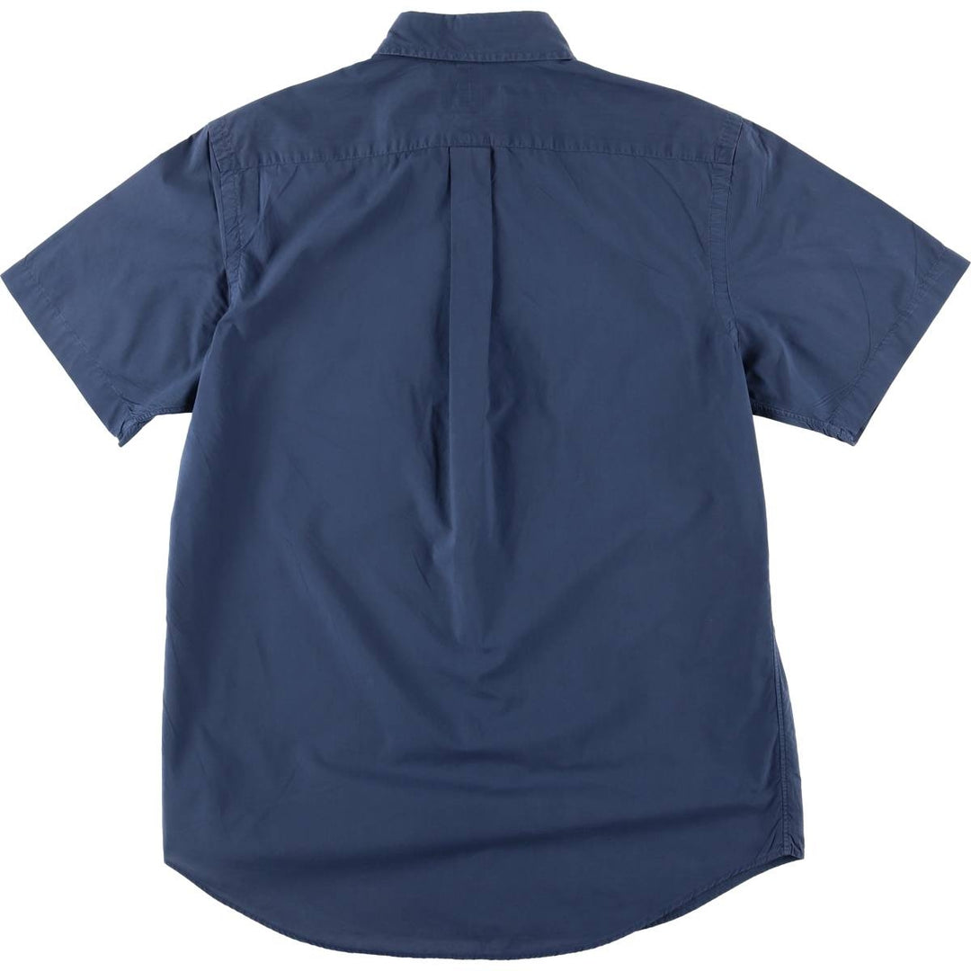 Ralph Lauren POLO RALPH LAUREN short sleeve button down shirt men's M equivalent cotton navy blue type Vintage Second Hand