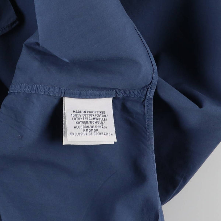 Ralph Lauren POLO RALPH LAUREN short sleeve button down shirt men's M equivalent cotton navy blue type Vintage Second Hand