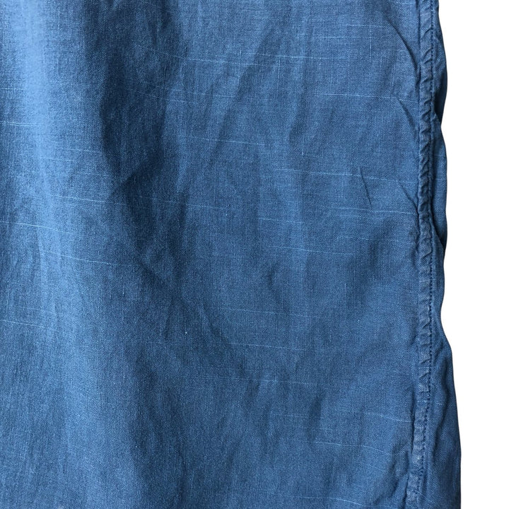 Ralph Lauren Classic Fit Long Sleeve Linen Shirt, Men's XL linen blue type Vintage Second Hand
