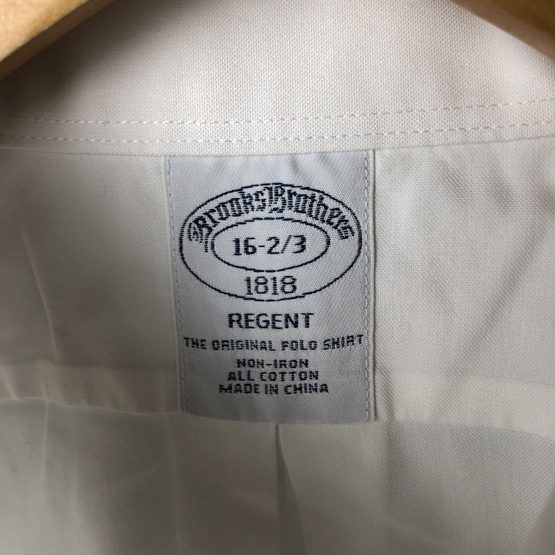 Brooks Brothers 1818 REGENT Long Sleeve Button Down Shirt, Men's Size L cotton white type Vintage Second Hand