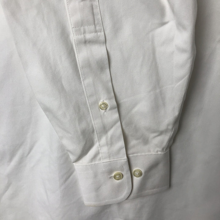 Brooks Brothers 1818 REGENT Long Sleeve Button Down Shirt, Men's Size L cotton white type Vintage Second Hand