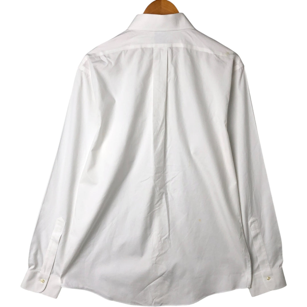 Brooks Brothers Est.1818 REGENT Long Sleeve Cotton Shirt, Men's Size L Supima Cotton white type Vintage Second Hand