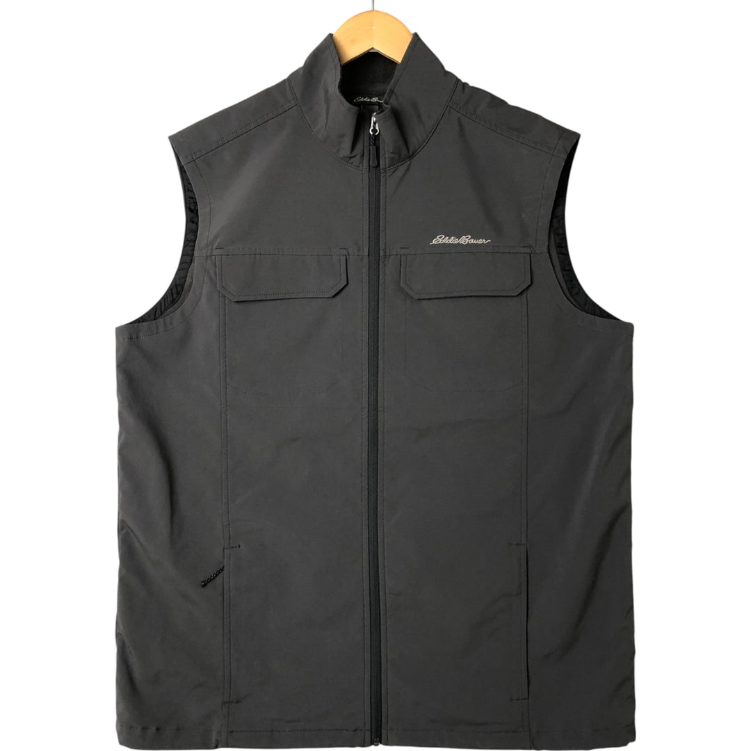 Eddie Bauer Softshell Vest, Men's XL Size polyester gray type Vintage Second Hand