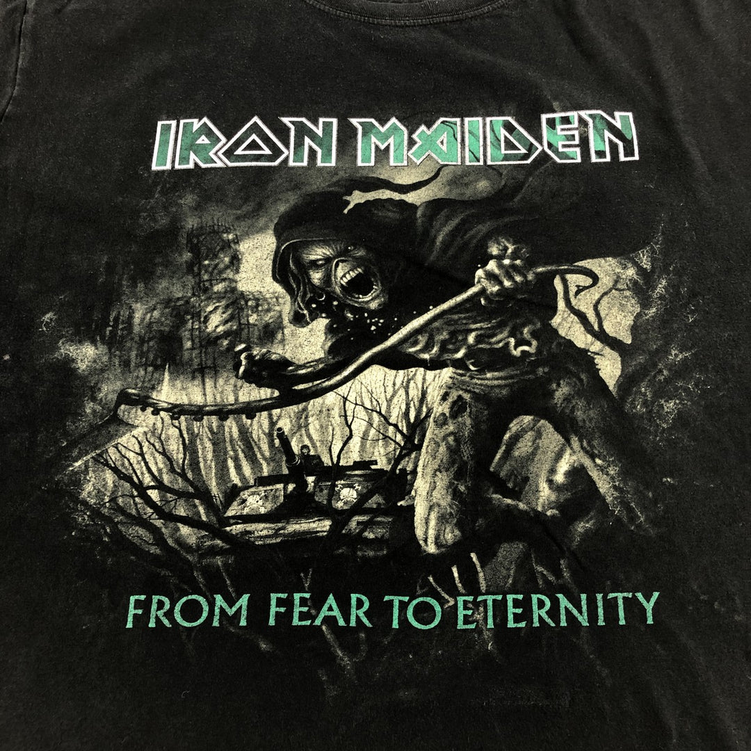 Gildan Softstyle IRON MAIDEN Band T-Shirt, Men's XL cotton black type Vintage Second Hand