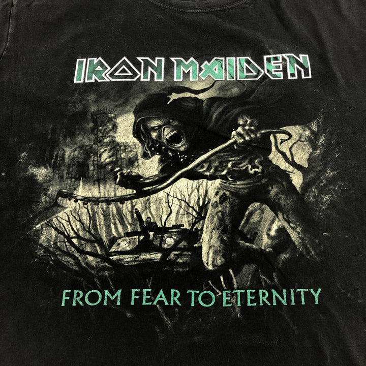 Gildan Softstyle IRON MAIDEN Band T-Shirt, Men's XL cotton black type Vintage Second Hand