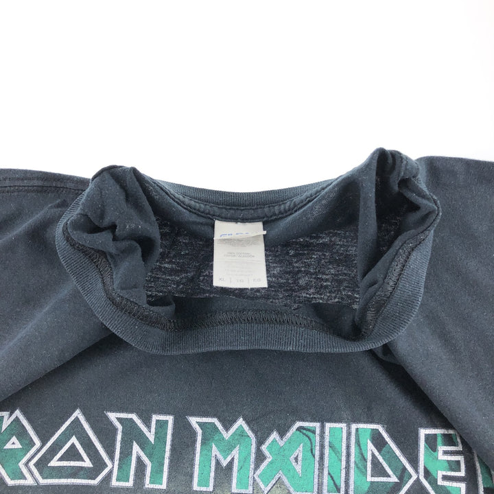 Gildan Softstyle IRON MAIDEN Band T-Shirt, Men's XL cotton black type Vintage Second Hand
