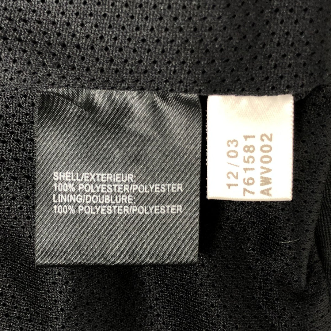 00'S Adidas Half Zip Warm Up Vest Men's L Size polyester black type Vintage Second Hand