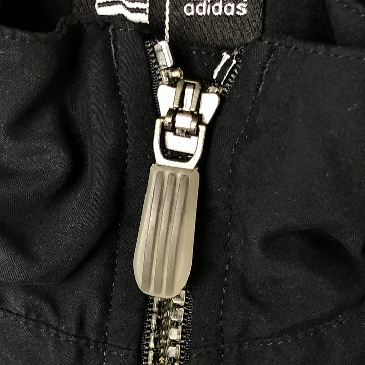 00'S Adidas Half Zip Warm Up Vest Men's L Size polyester black type Vintage Second Hand