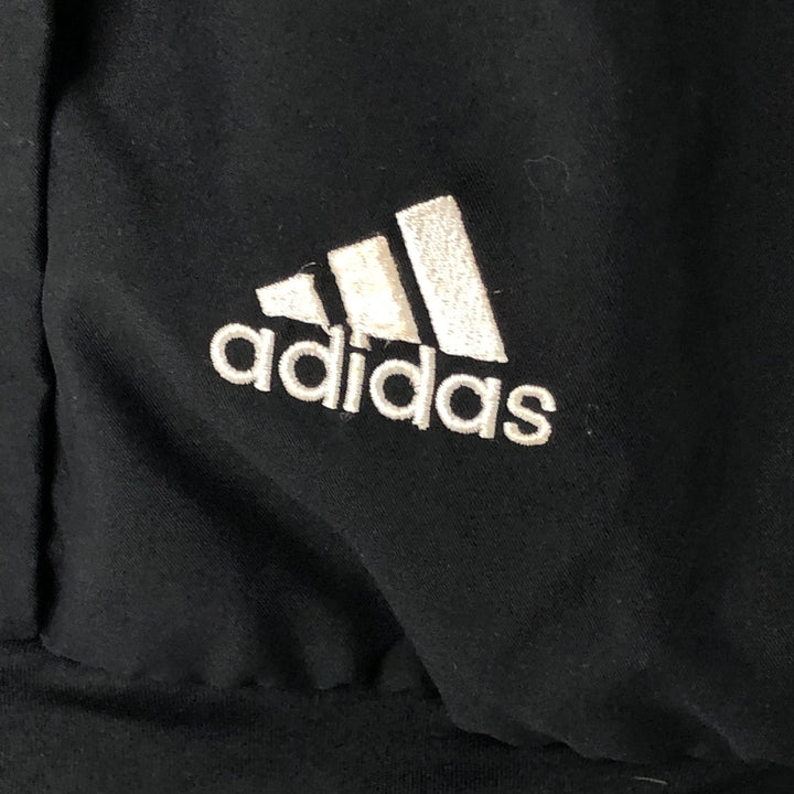 00'S Adidas Half Zip Warm Up Vest Men's L Size polyester black type Vintage Second Hand