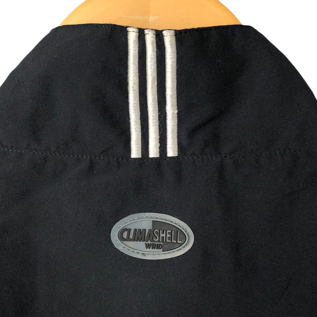 00'S Adidas Half Zip Warm Up Vest Men's L Size polyester black type Vintage Second Hand
