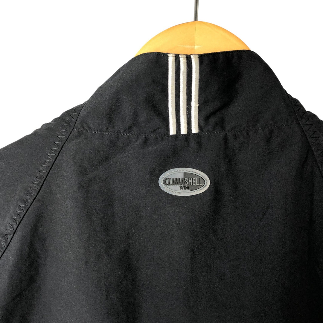 00'S Adidas Half Zip Warm Up Vest Men's L Size polyester black type Vintage Second Hand