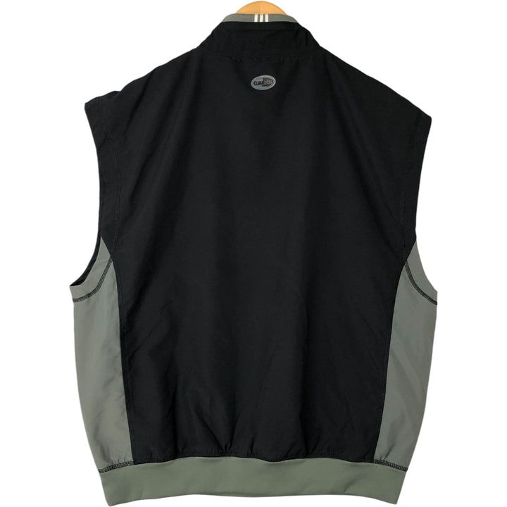 00'S adidas CLIMASHELL WIND half zip warm-up vest men's size L polyester black type Vintage Second Hand