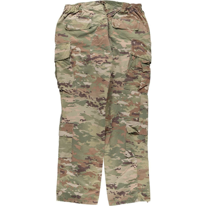 Genuine US military camouflage pattern multicam camo double knee military cargo pants combat pants made in USA 35-LONG men's w34 equivalent Nylon Khaki type Vintage Second Hand