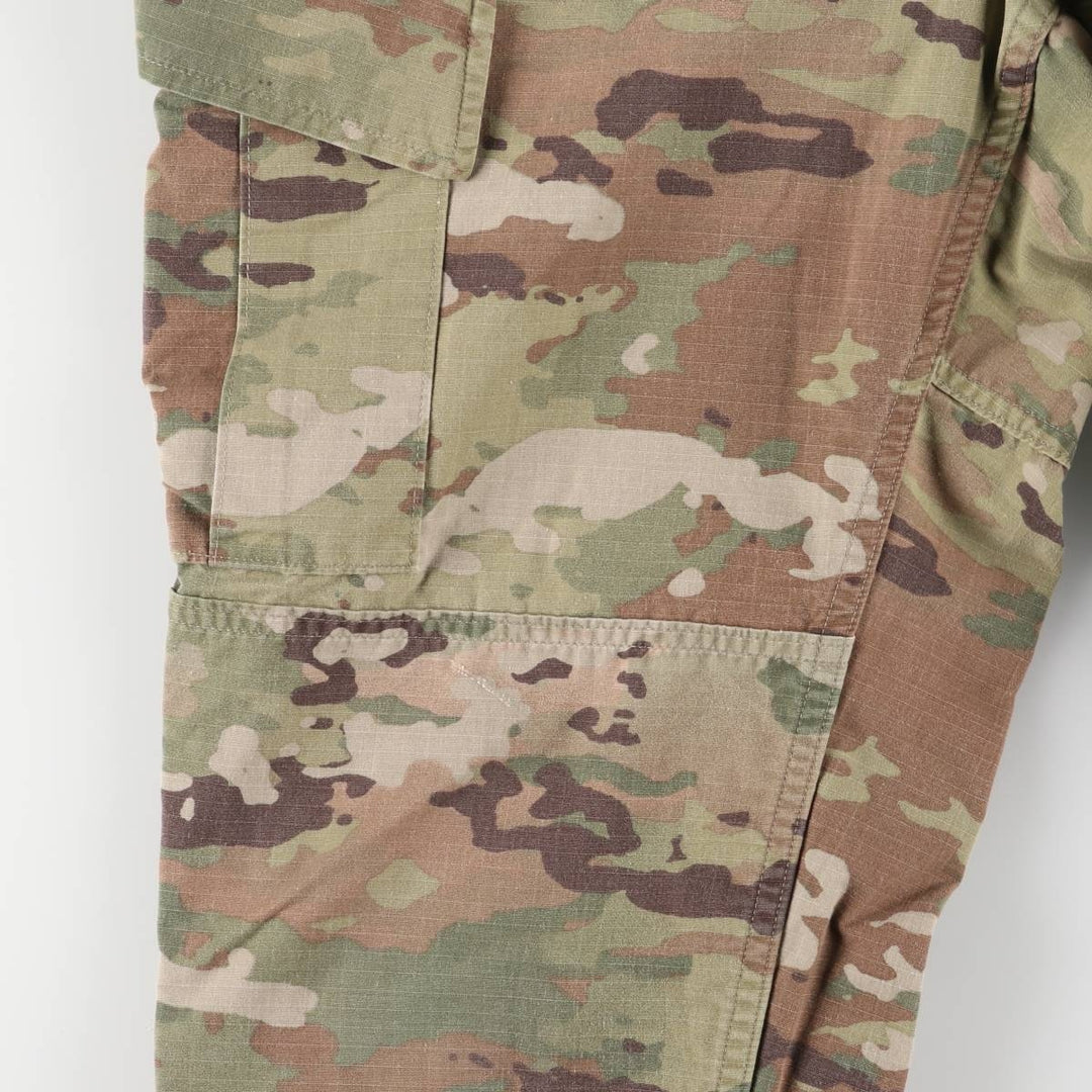 Genuine US military camouflage pattern multicam camo double knee military cargo pants combat pants made in USA 35-LONG men's w34 equivalent Nylon Khaki type Vintage Second Hand