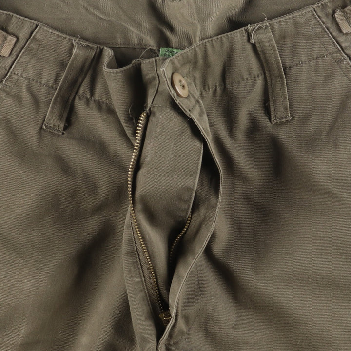 Civilian SURPLUS Military Cargo Pants MEDIUM REGULAR Men's M equivalent polyester Khaki type Vintage Second Hand