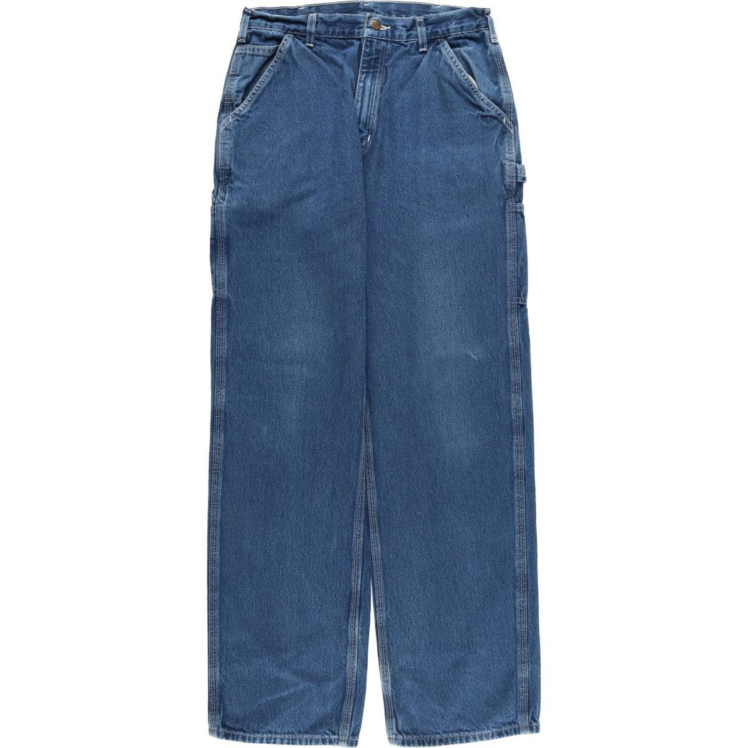 00'S Carhartt Dungaree Fit Denim Painter Pants Men's W31 equivalent cotton blue type Vintage Second Hand