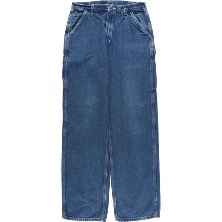 00'S Carhartt Dungaree Fit Denim Painter Pants Men's W31 equivalent cotton blue type Vintage Second Hand