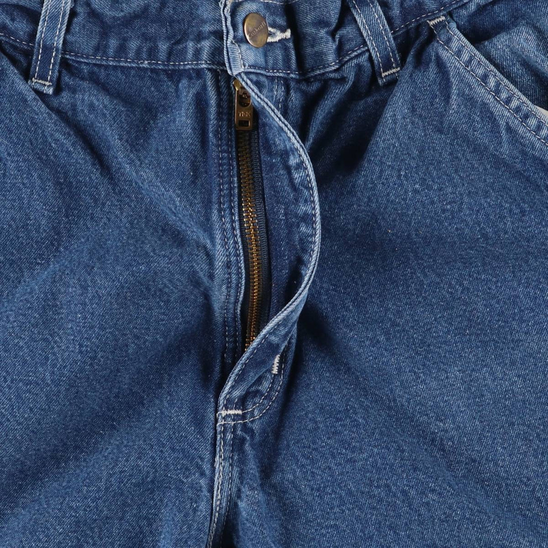 00'S Carhartt Dungaree Fit Denim Painter Pants Men's W31 equivalent cotton blue type Vintage Second Hand