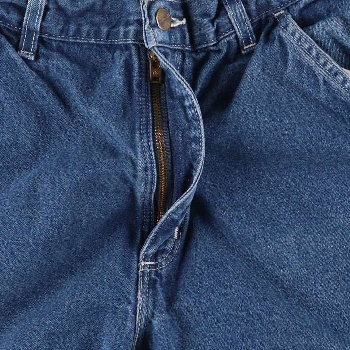 00'S Carhartt Dungaree Fit Denim Painter Pants Men's W31 equivalent cotton blue type Vintage Second Hand