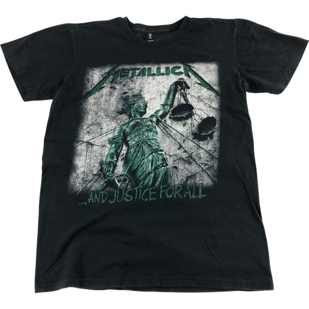 Bay Island METALLICA Metallica Band T-shirt Band T Men's S size cotton black type Vintage Second Hand