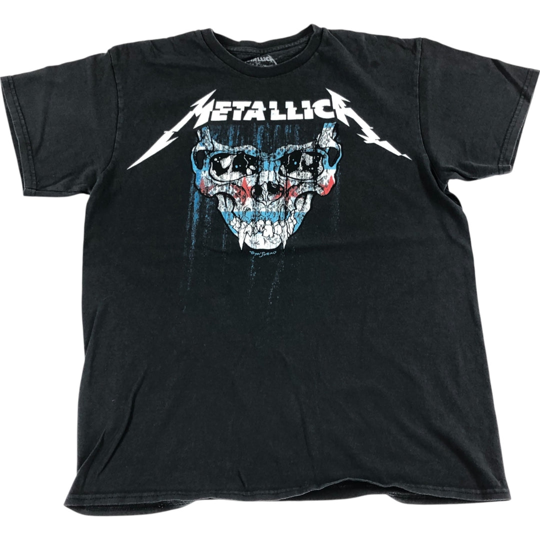 METALLICA Metallica Band T-shirt Band T Men's M size cotton black type Vintage Second Hand