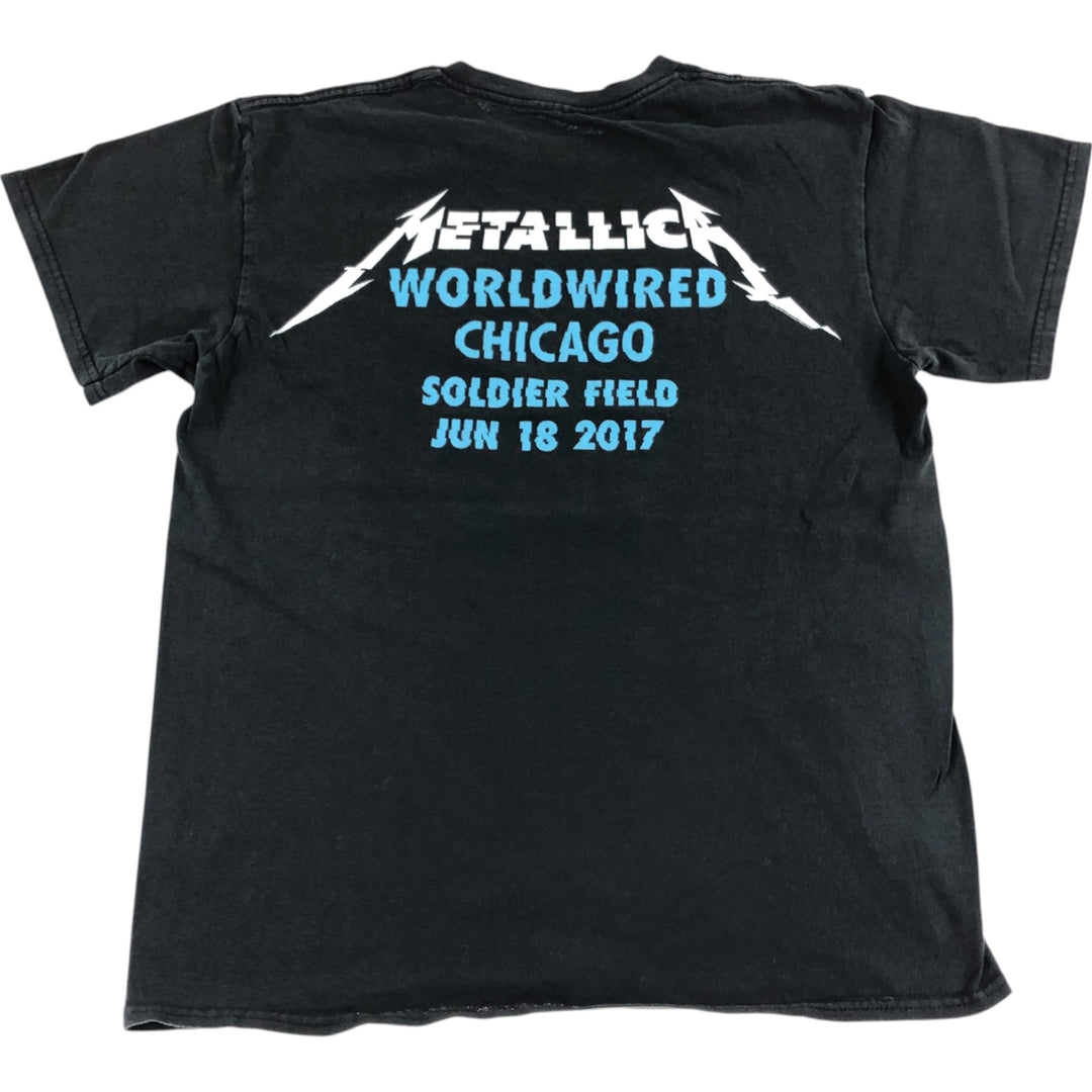 METALLICA Metallica Band T-shirt Band T Men's M size cotton black type Vintage Second Hand