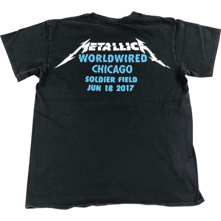 METALLICA Metallica Band T-shirt Band T Men's M size cotton black type Vintage Second Hand