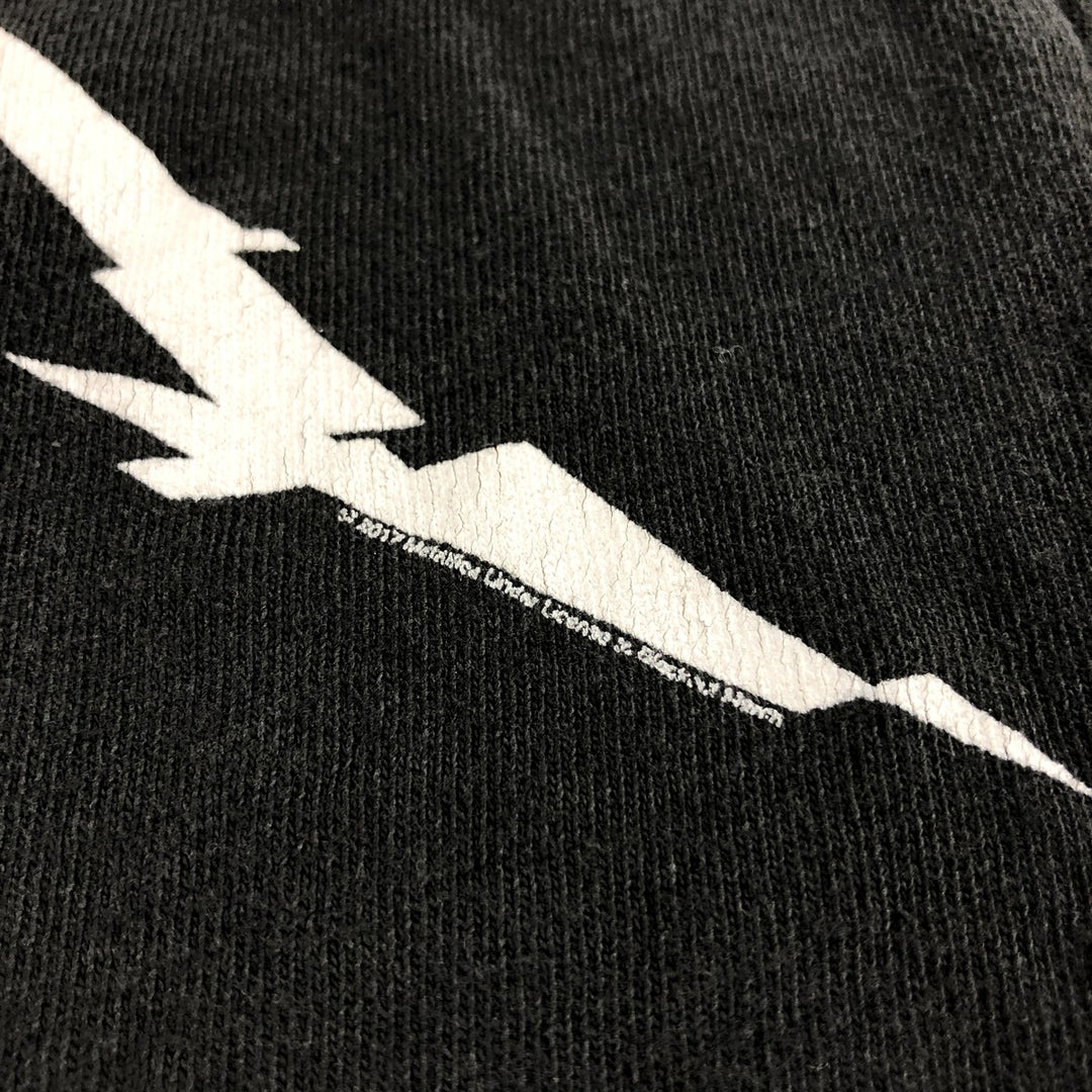 METALLICA Metallica Band T-shirt Band T Men's M size cotton black type Vintage Second Hand