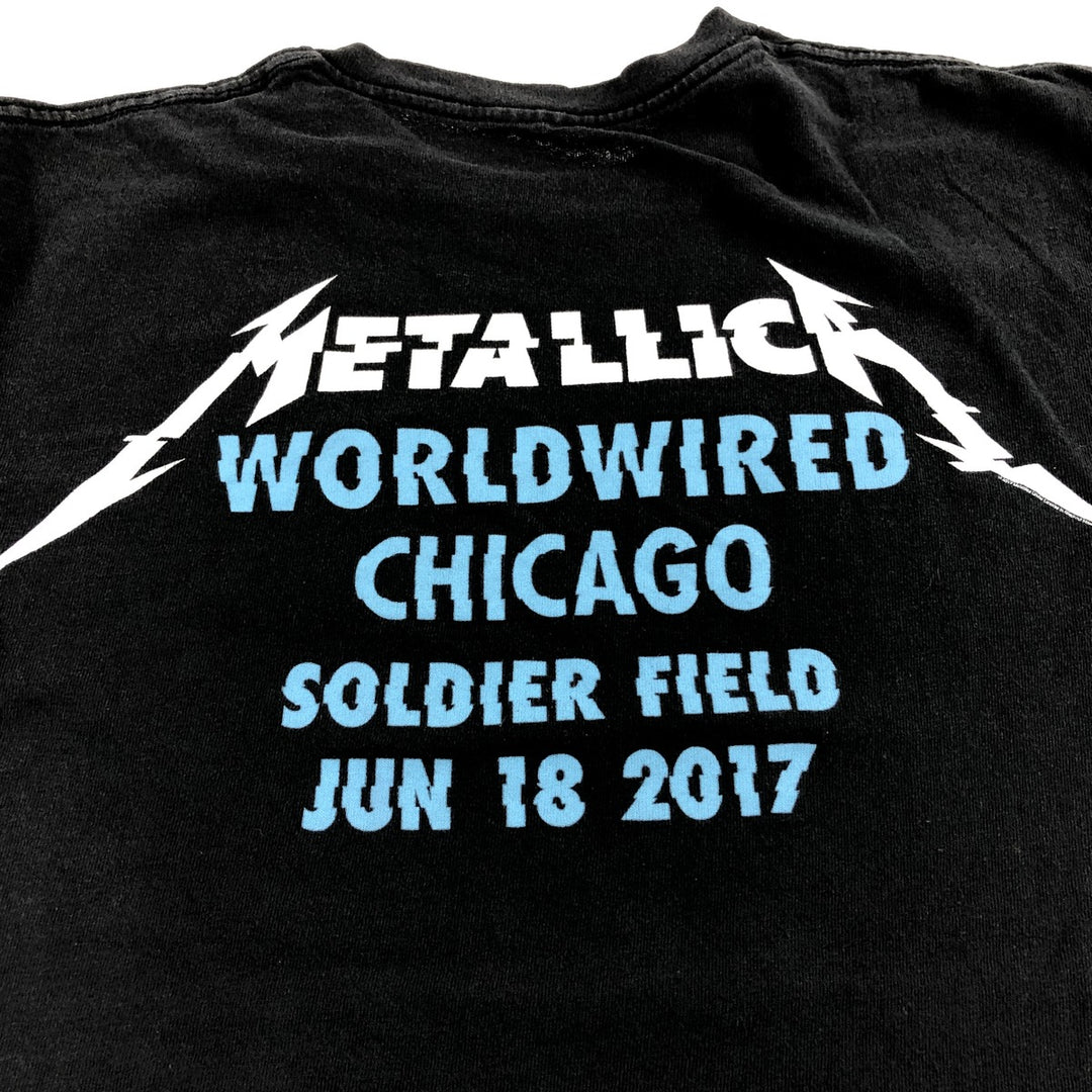 METALLICA Metallica Band T-shirt Band T Men's M size cotton black type Vintage Second Hand