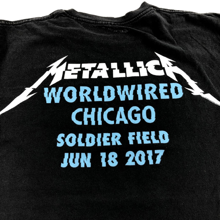 METALLICA Metallica Band T-shirt Band T Men's M size cotton black type Vintage Second Hand