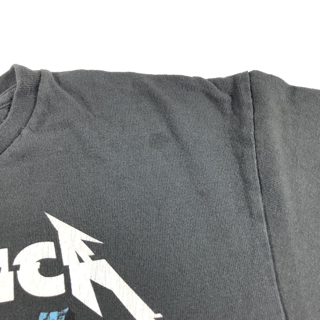 METALLICA Metallica Band T-shirt Band T Men's M size cotton black type Vintage Second Hand