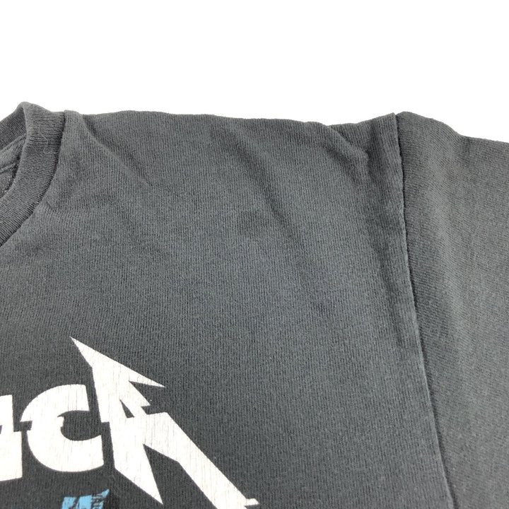 METALLICA Metallica Band T-shirt Band T Men's M size cotton black type Vintage Second Hand