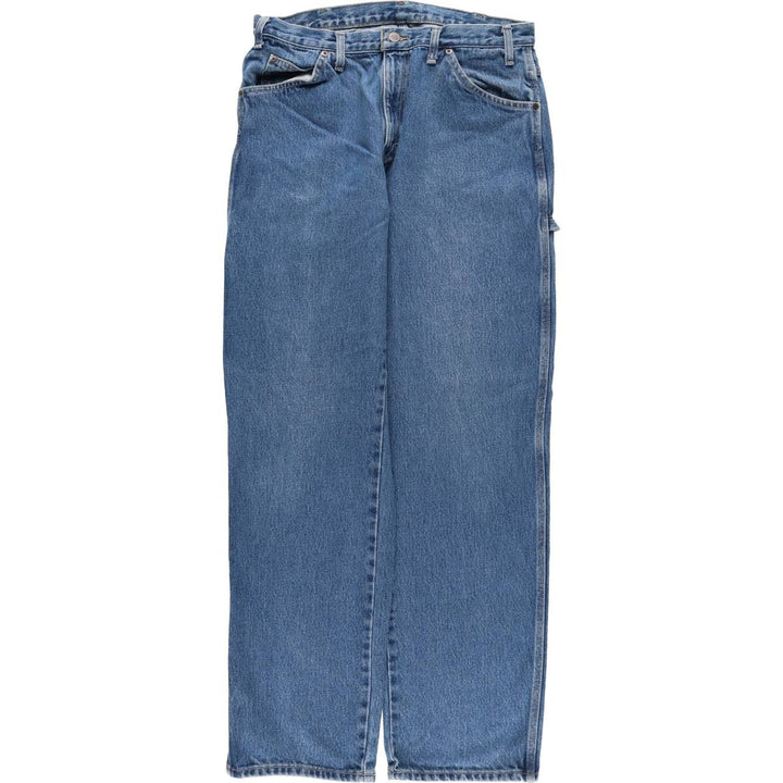 Dickies denim painter pants for men, equivalent to W34 cotton blue type Vintage Second Hand