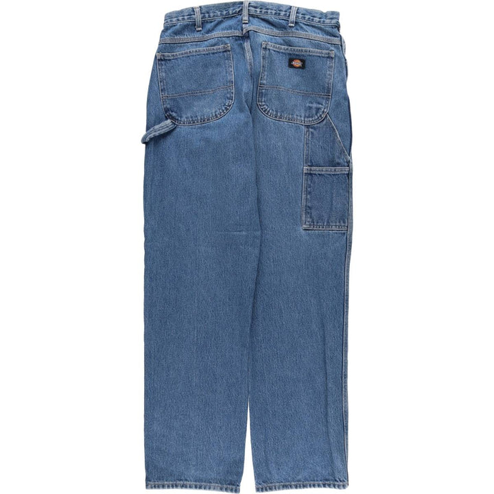Dickies denim painter pants for men, equivalent to W34 cotton blue type Vintage Second Hand